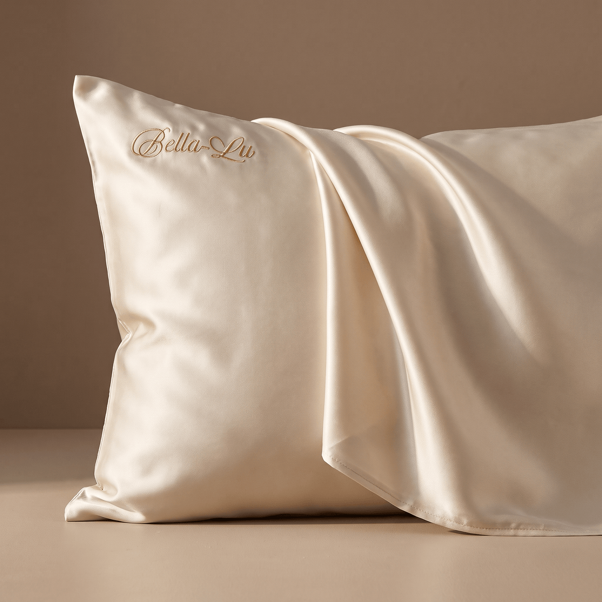 Pure Silk Pillowcase for Smoother Hair & Skin, 30 Momme Grade 6A Silk, Standard Size | Bella-Lu