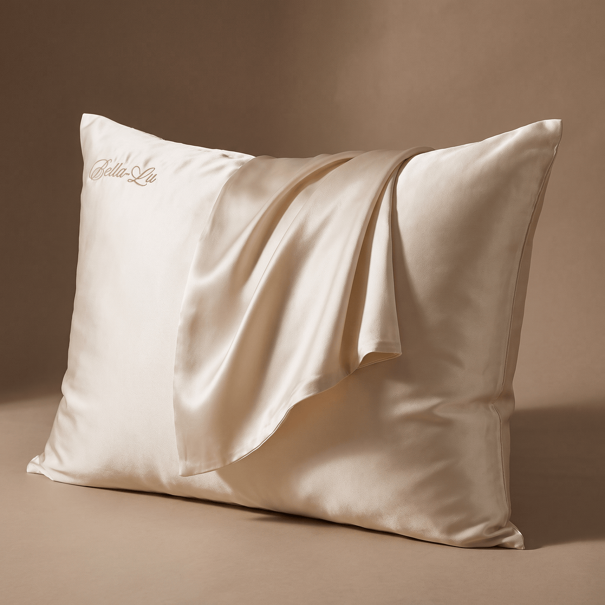 Pure Silk Pillowcase for Smoother Hair & Skin, 30 Momme Grade 6A Silk, Standard Size | Bella-Lu